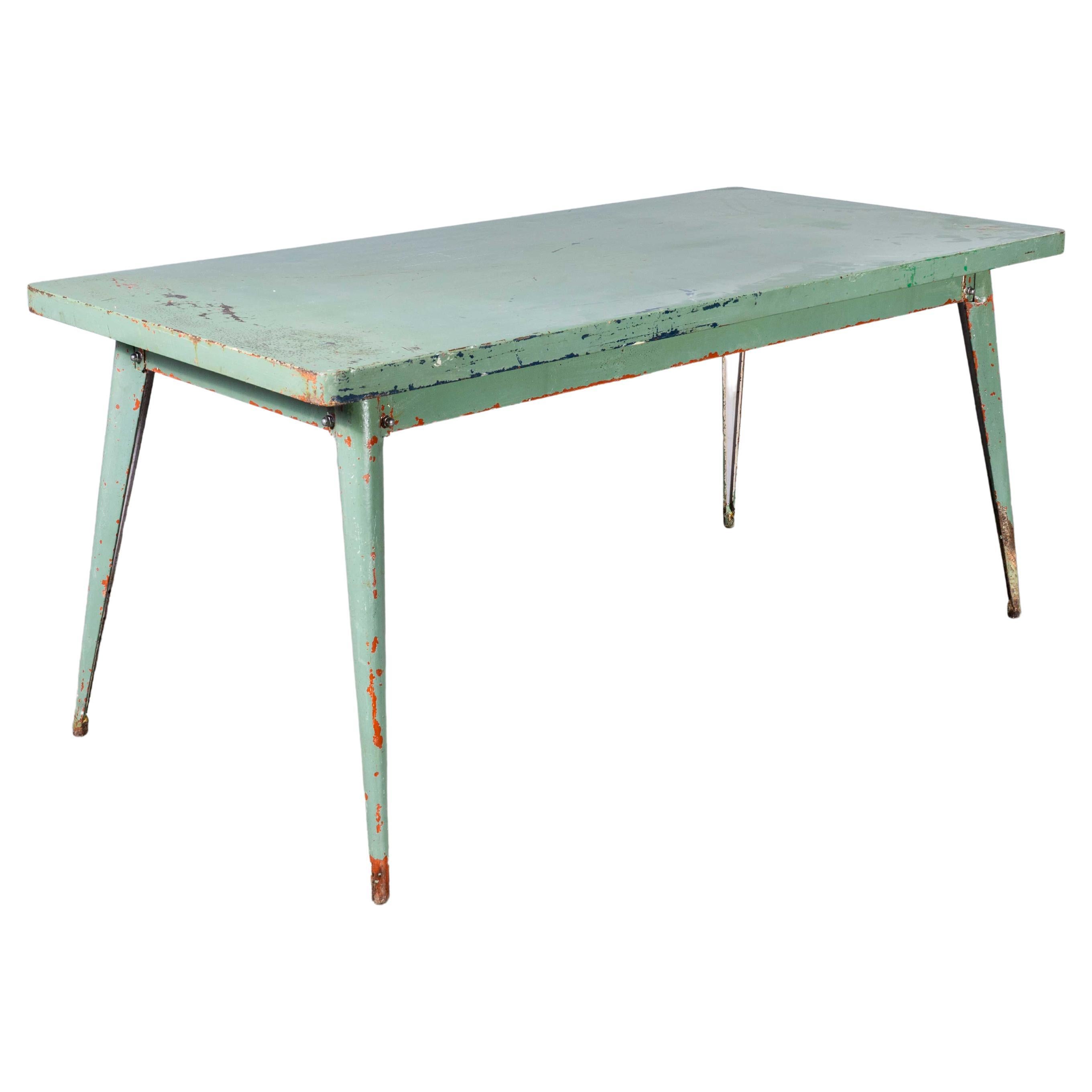 1960's Original French T55 Tolix Rectangular Dining Table - 160cm (Model  1330)