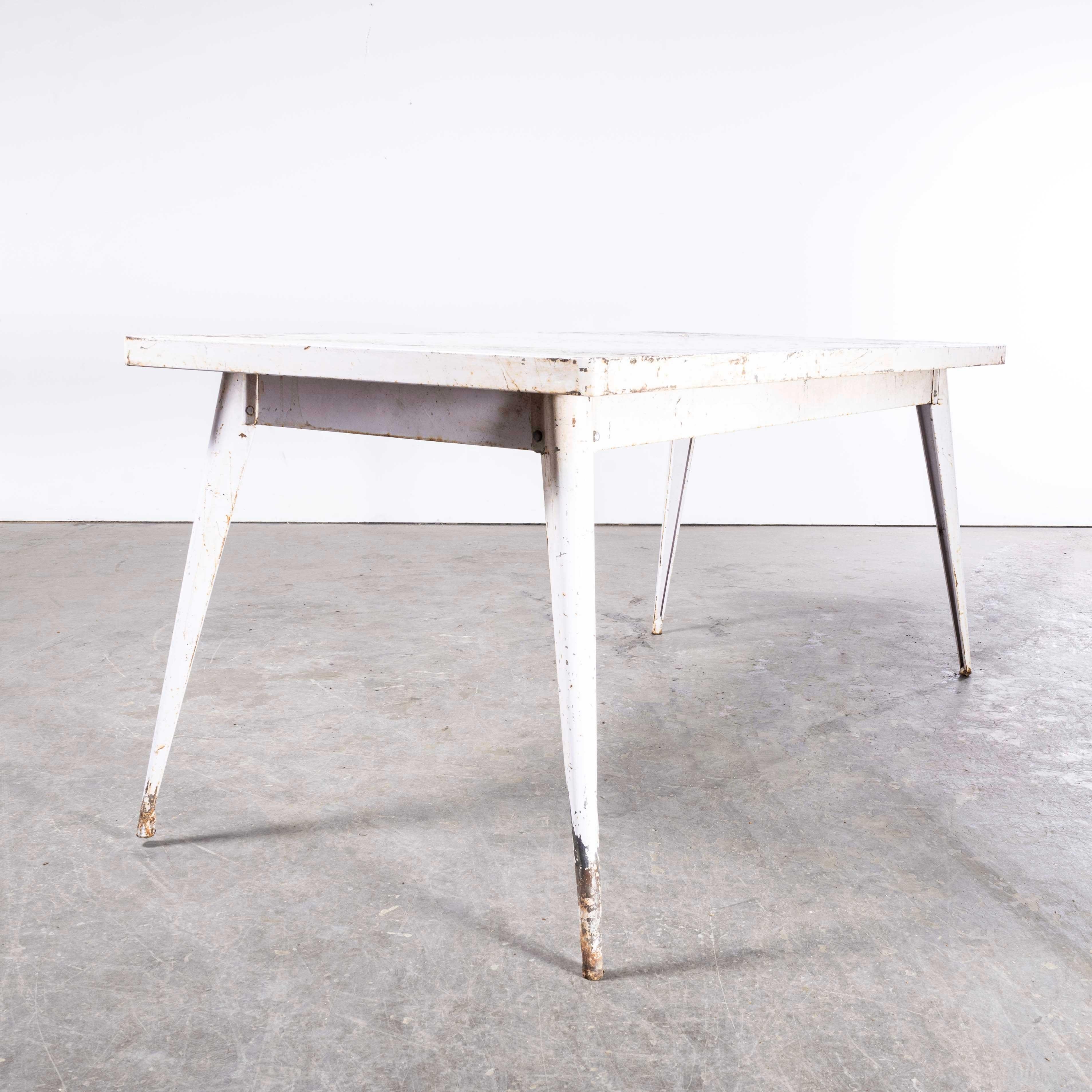 Table de salle à manger rectangulaire T55 Tolix d'origine française des années 1960 - 160cm (Modèle)  1330.2 en vente 4