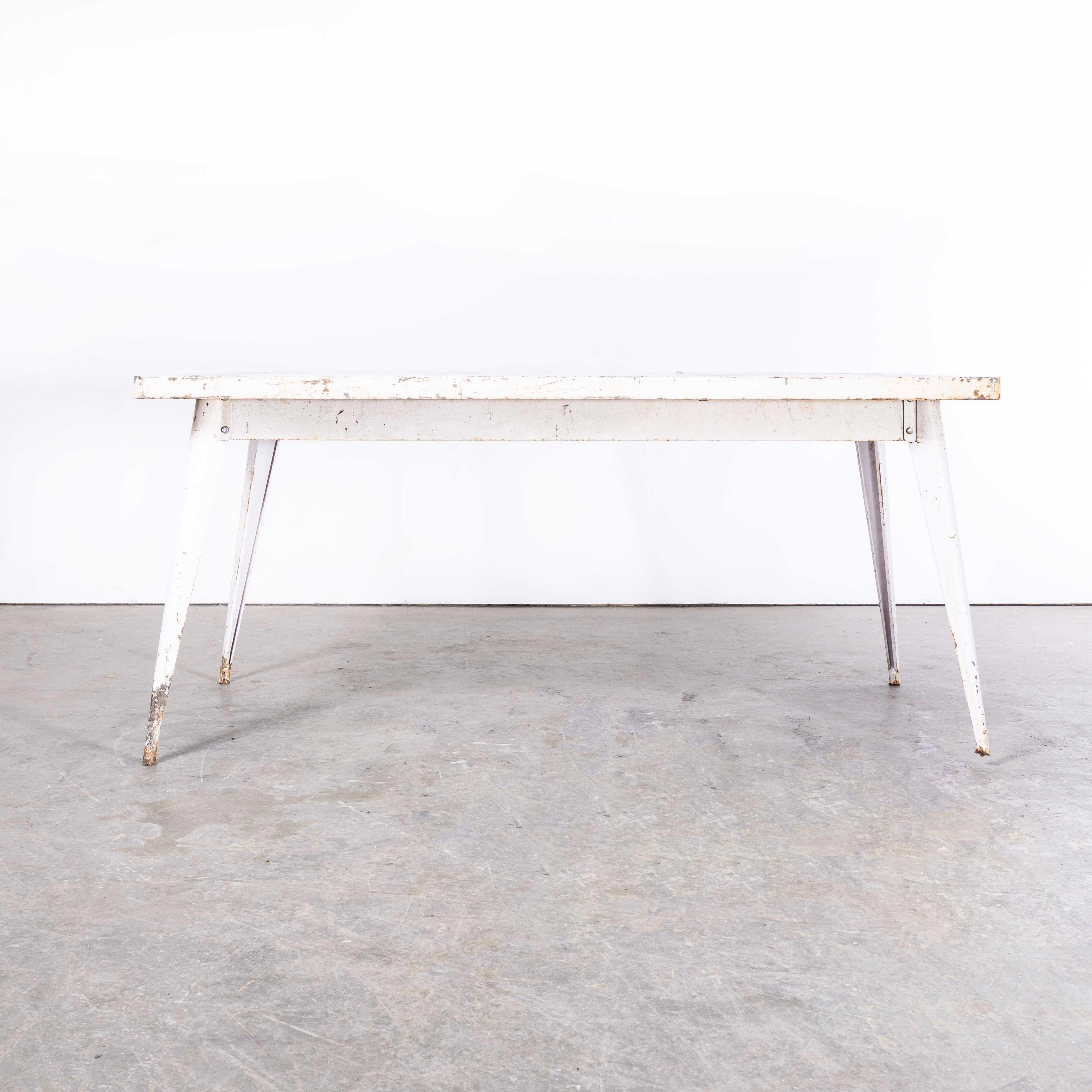 Table de salle à manger rectangulaire T55 Tolix d'origine française des années 1960 - 160cm (Modèle)  1330.2 en vente 2