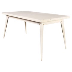 Tavolo da pranzo rettangolare originale francese T55 Tolix degli anni '60 - Modello 160 cm  1330.2