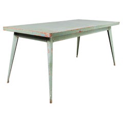 Used 1960's Original French T55 Tolix Rectangular Dining Table - 160cm Model  1330.4