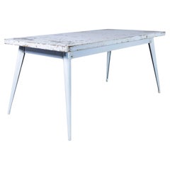 Tavolo da pranzo rettangolare originale francese T55 Tolix degli anni '60 - Modello 160 cm  1330.6