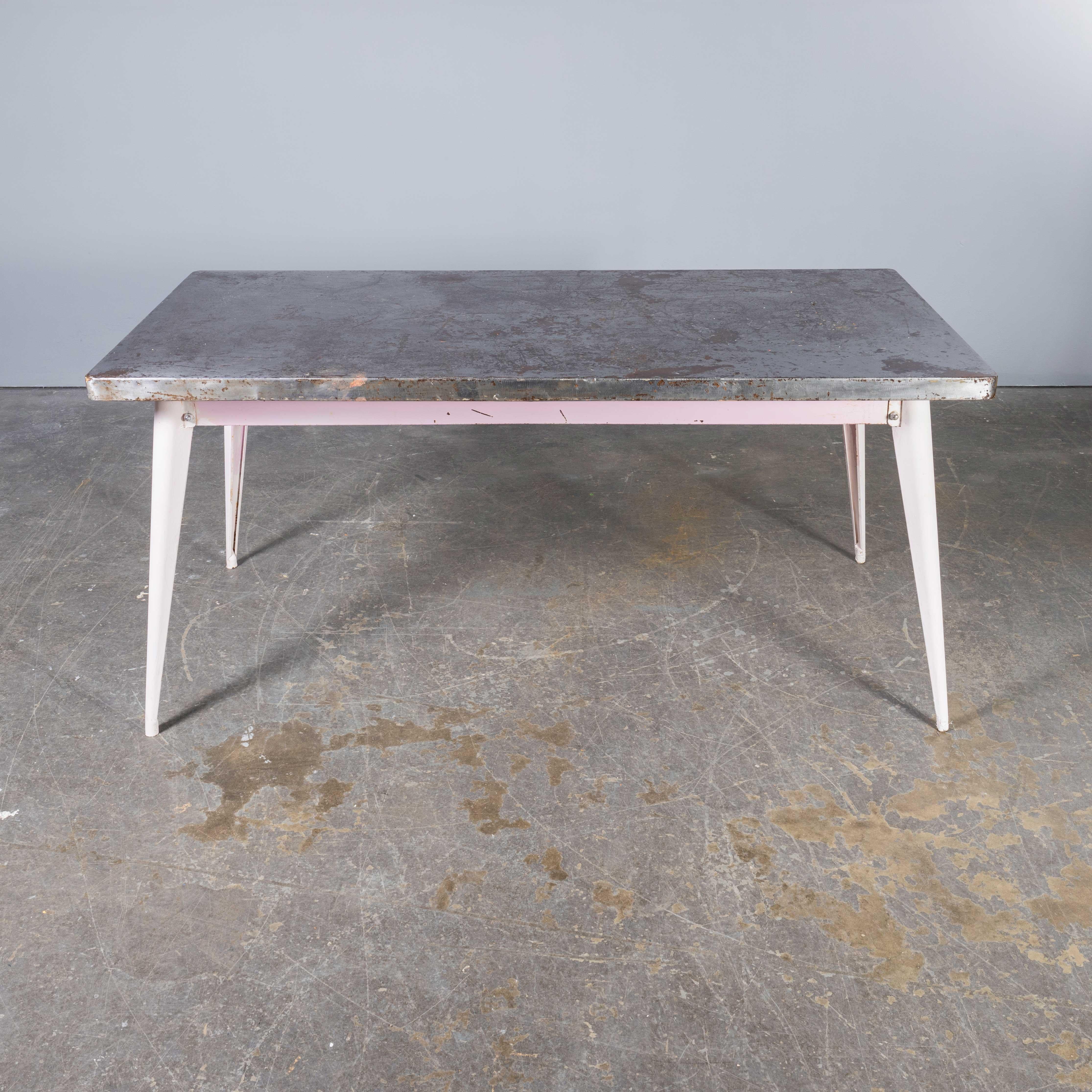 Metal 1960's Original French T55 Tolix Rectangular Dining Table - 160cm Model  1330.9 For Sale