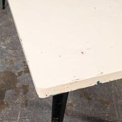 1960's Original French T55 Tolix Rectangular White 2 Metre Dining Table. (932.5)