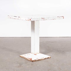 1960's Original French Tolix Square Outdoor Dining Table - (Model 1153)