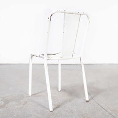 1960’s Original French Tolix T37 Bistro Dining Chairs, Set of Seven