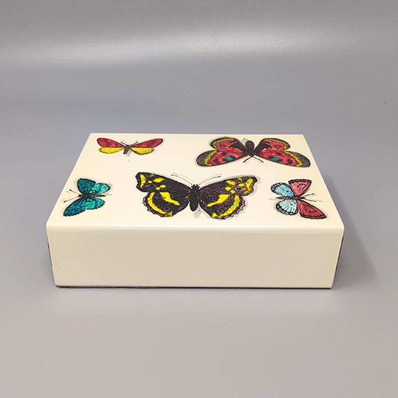 Italian 1960s Original Gorgeous box by Piero Fornasetti With Butterflies Motif