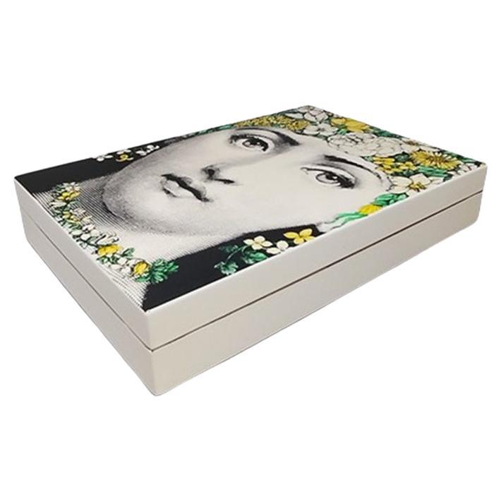 1960s Original Gorgeous Playing Cards Box by Piero Fornasetti. Made in Italy