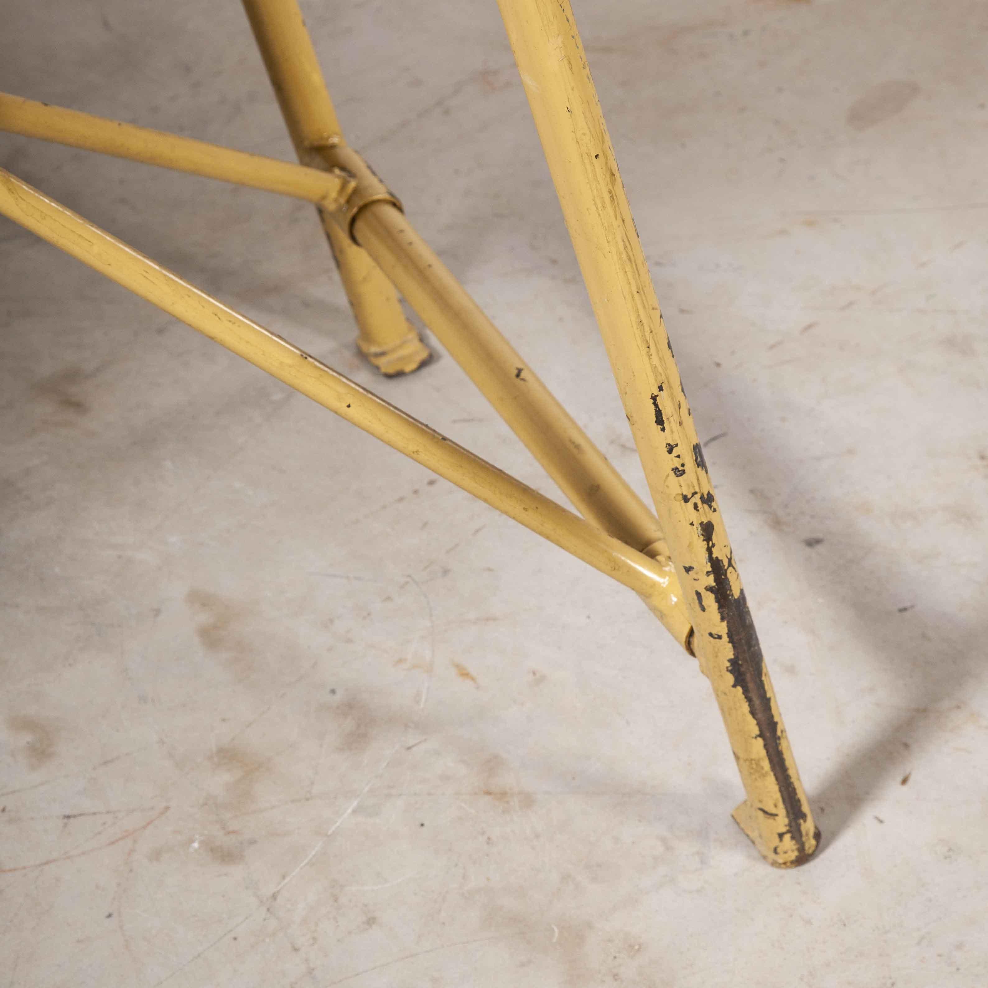 Mid-20th Century 1960's Original Heavy Duty French Army Trestle Dining Table '1097.7'