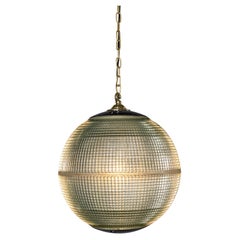 1960's Original Holophane Parisian Glass Globe Lamps - Extra Large 20 Inch