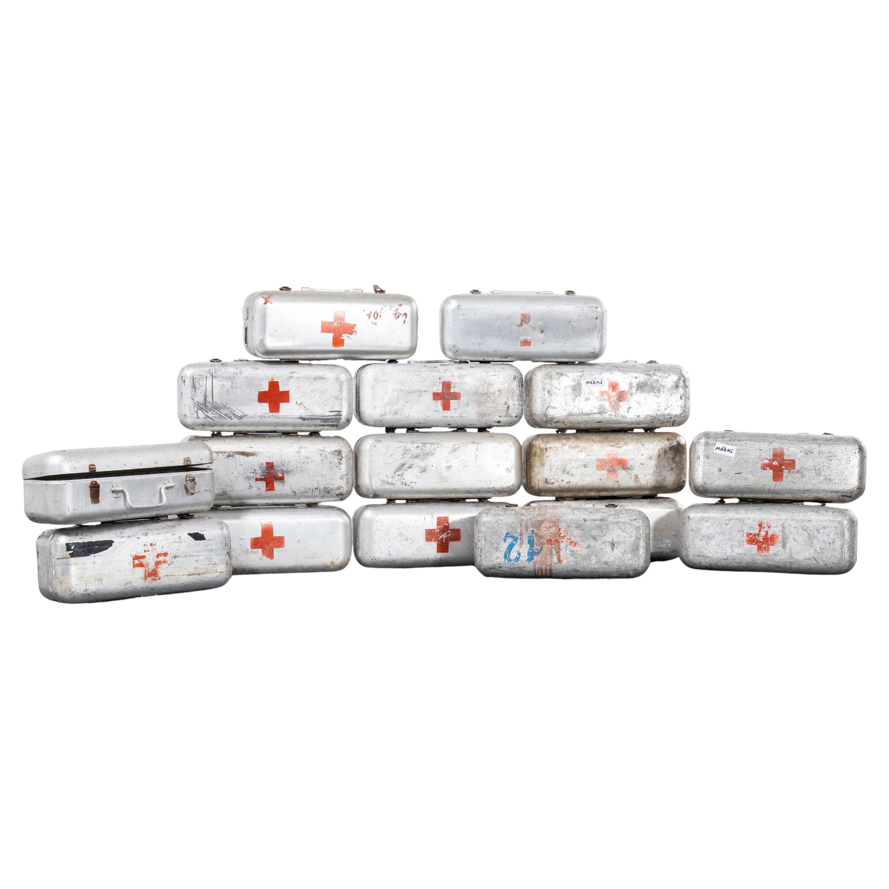 1960's Original Hungarian Army First Aid Boxes - Long Shape