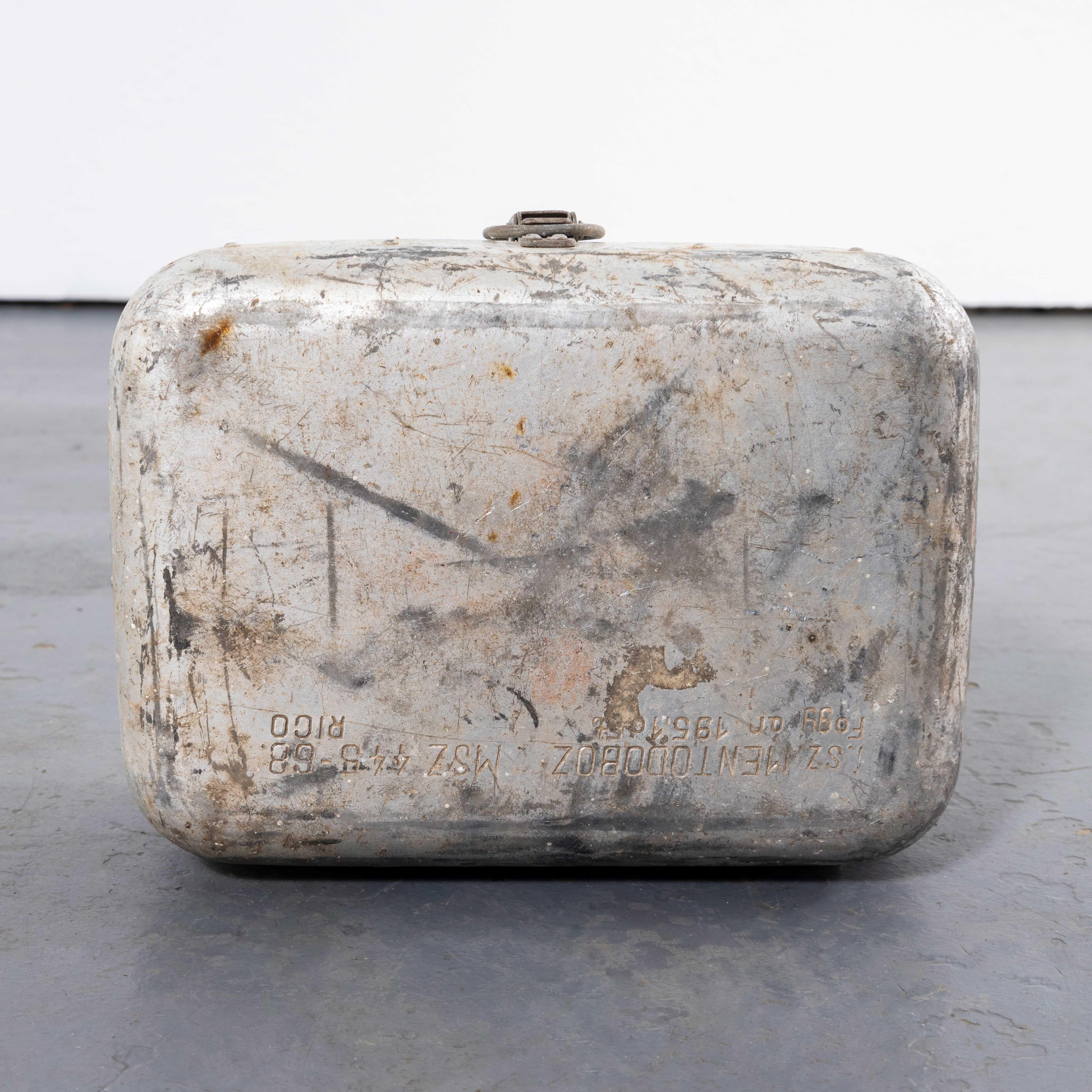 1960's Original Hungarian Army First Aid Boxes - Medium Shape For Sale 3