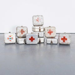 1960's Original Hungarian Army First Aid Boxes - Small Shape
