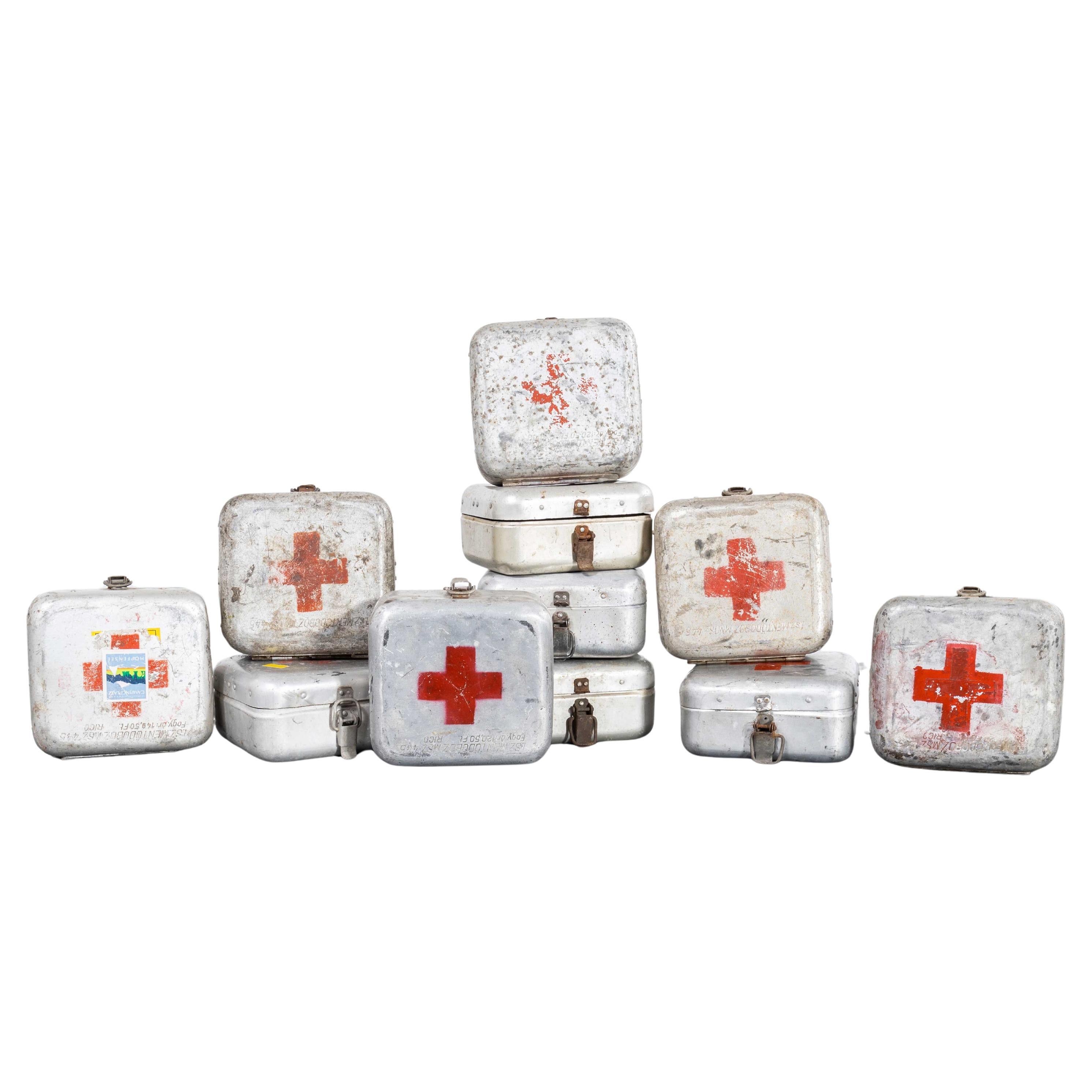 1960's Original Hungarian Army First Aid Boxes - Small Shape