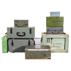 Cajas de Equipos Industriales Originales de los Años 60 - Juego de Nueve