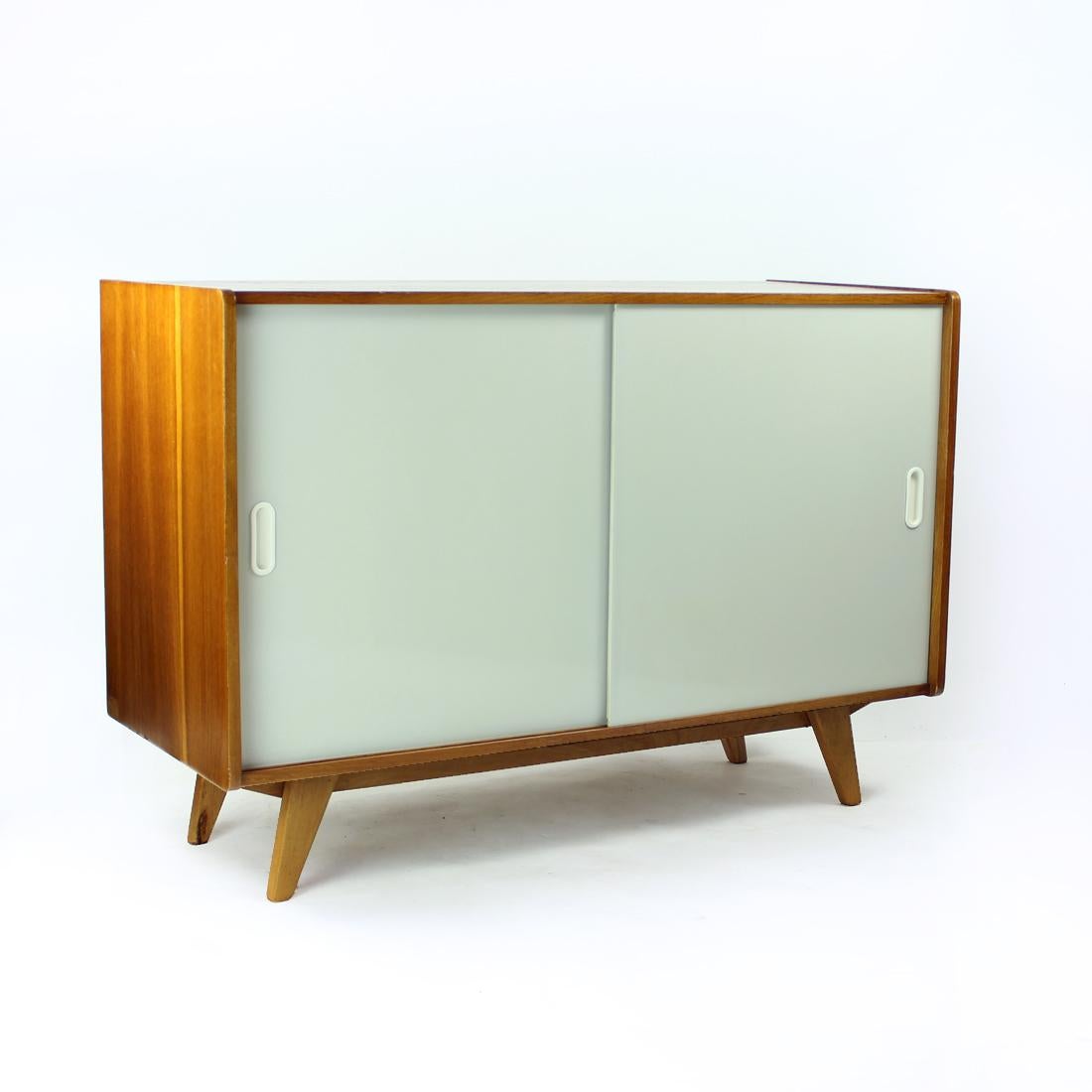 Oak 1960s Original Sideboard By Jiri Jiroutek, Interior Praha For Sale