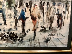 1960's Original Signed Watercolor Cityscape of Venice Italy