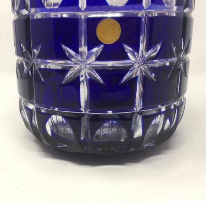 German 1960s Original Stunning Blue Vase Deigned by Creart For Sale