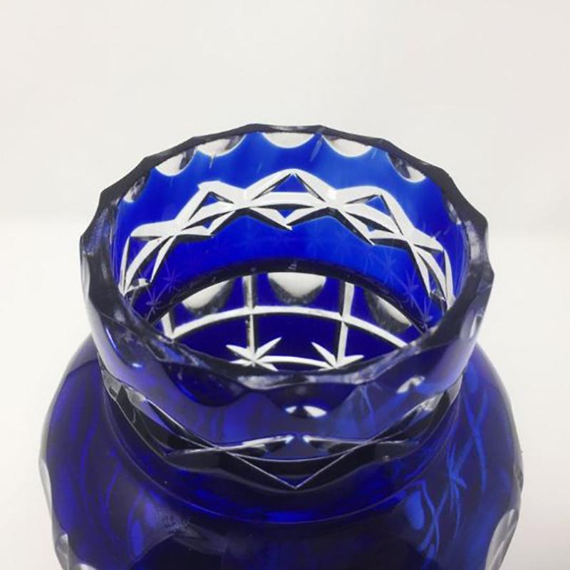 1960s Original Stunning Blue Vase Deigned by Creart In Excellent Condition For Sale In Milano, IT