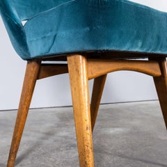 1960's Original Upholstered Velvet Ben Dining Chairs - Good Quantity Available