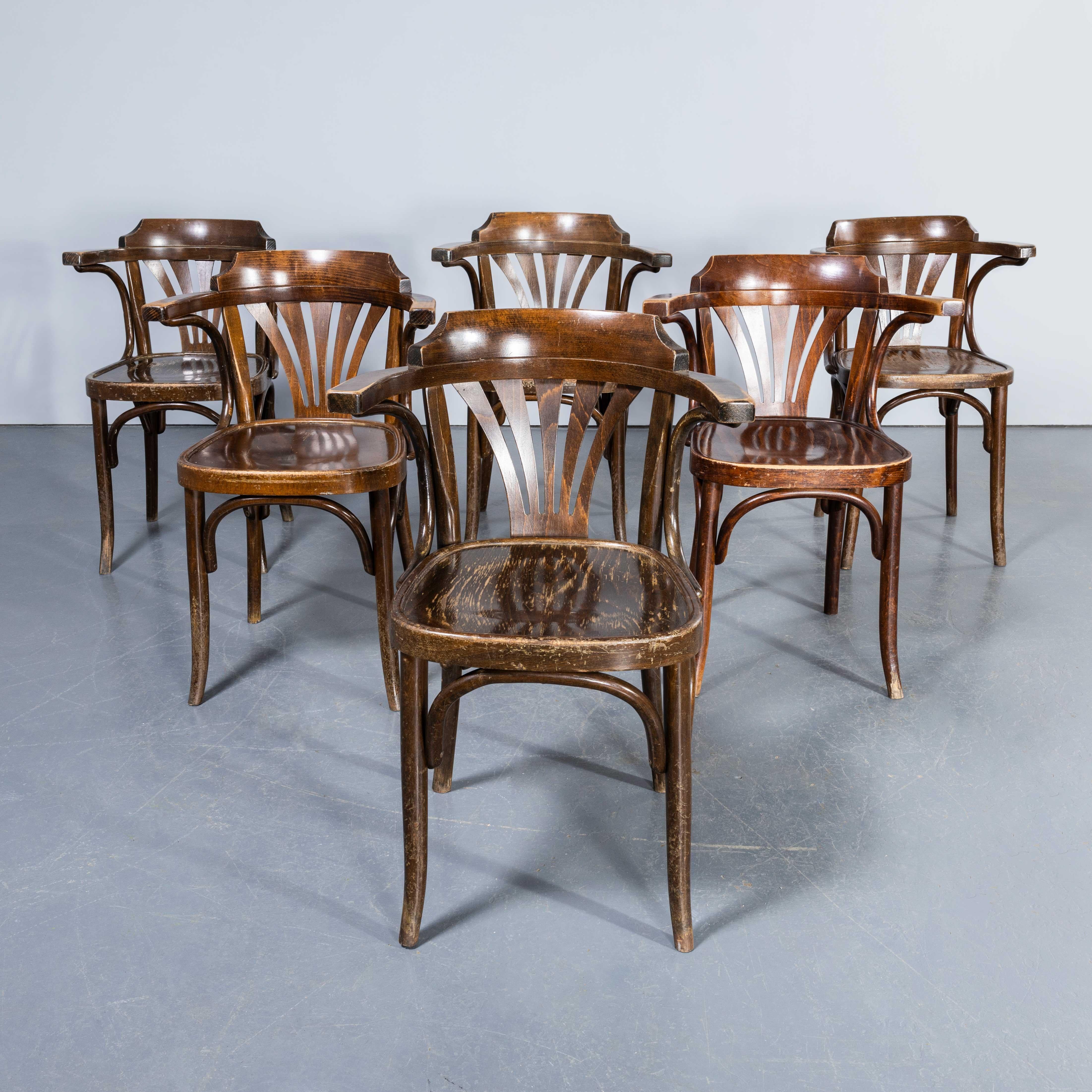 1960's Original Vintage Sillones de Comedor - Respaldo Abanico - Gran Cantidad Disponible en Bueno Estado en Hook, Hampshire