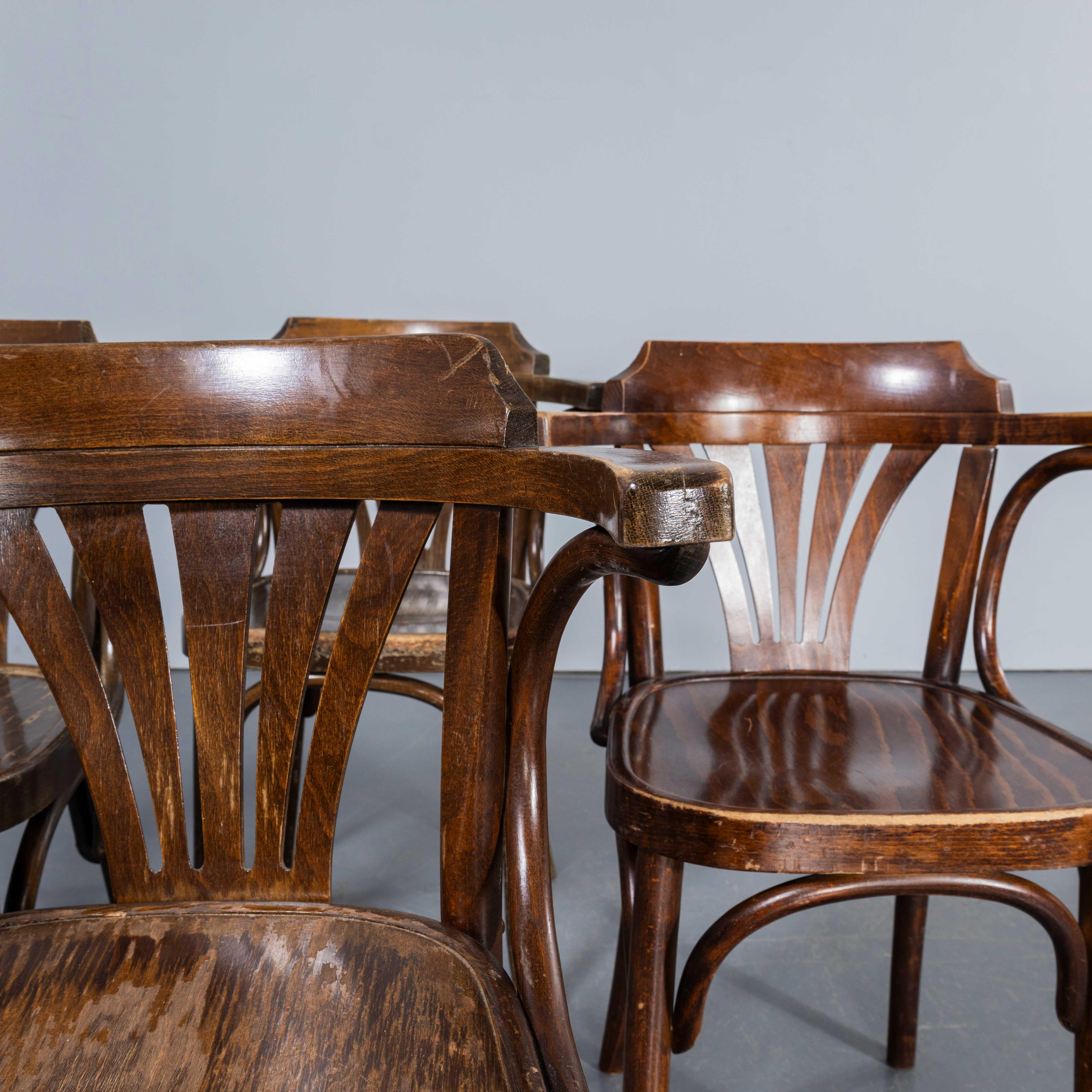 1960's Original Vintage Sillones de Comedor - Respaldo Abanico - Gran Cantidad Disponible 1