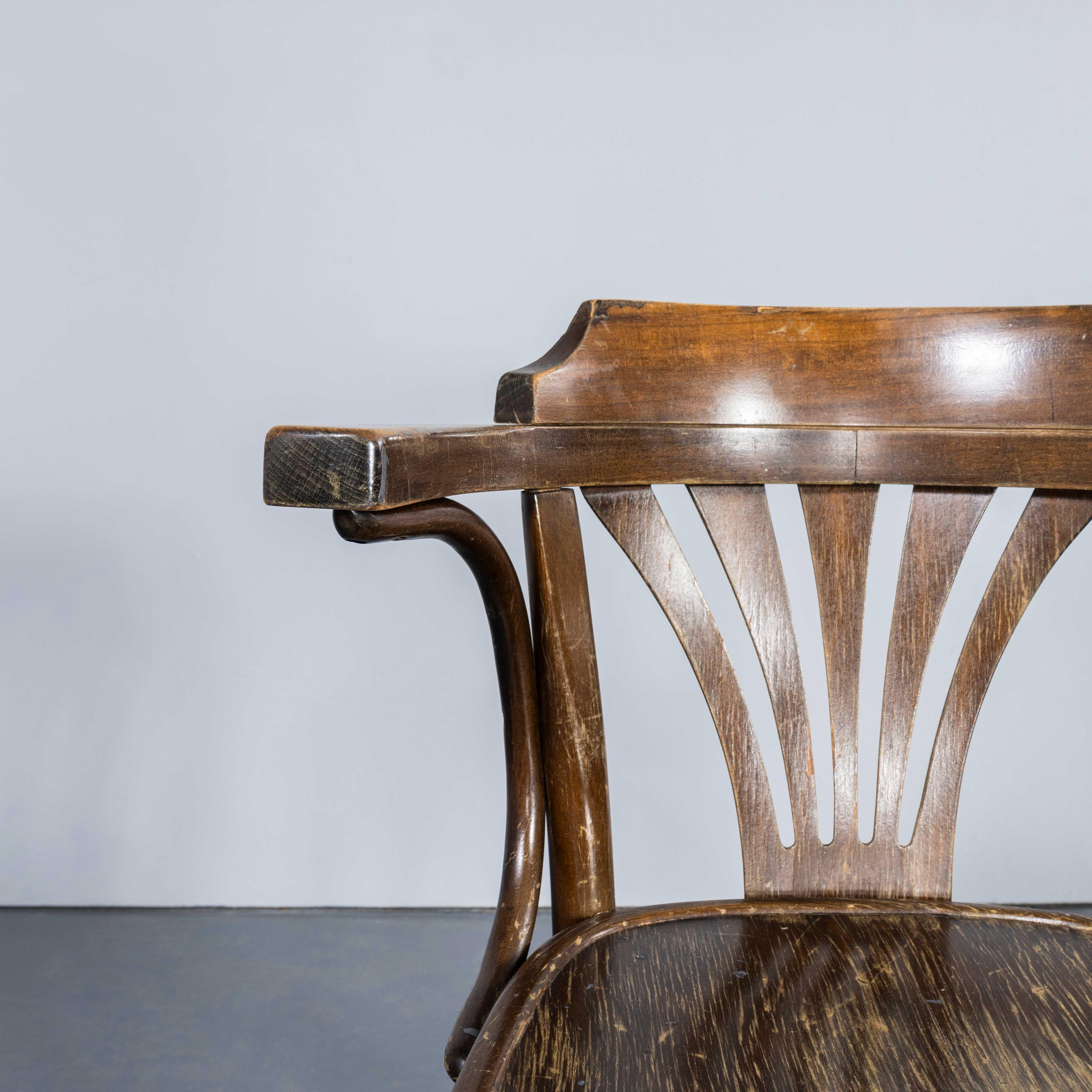 1960's Original Vintage Sillones de Comedor - Respaldo Abanico - Gran Cantidad Disponible 2