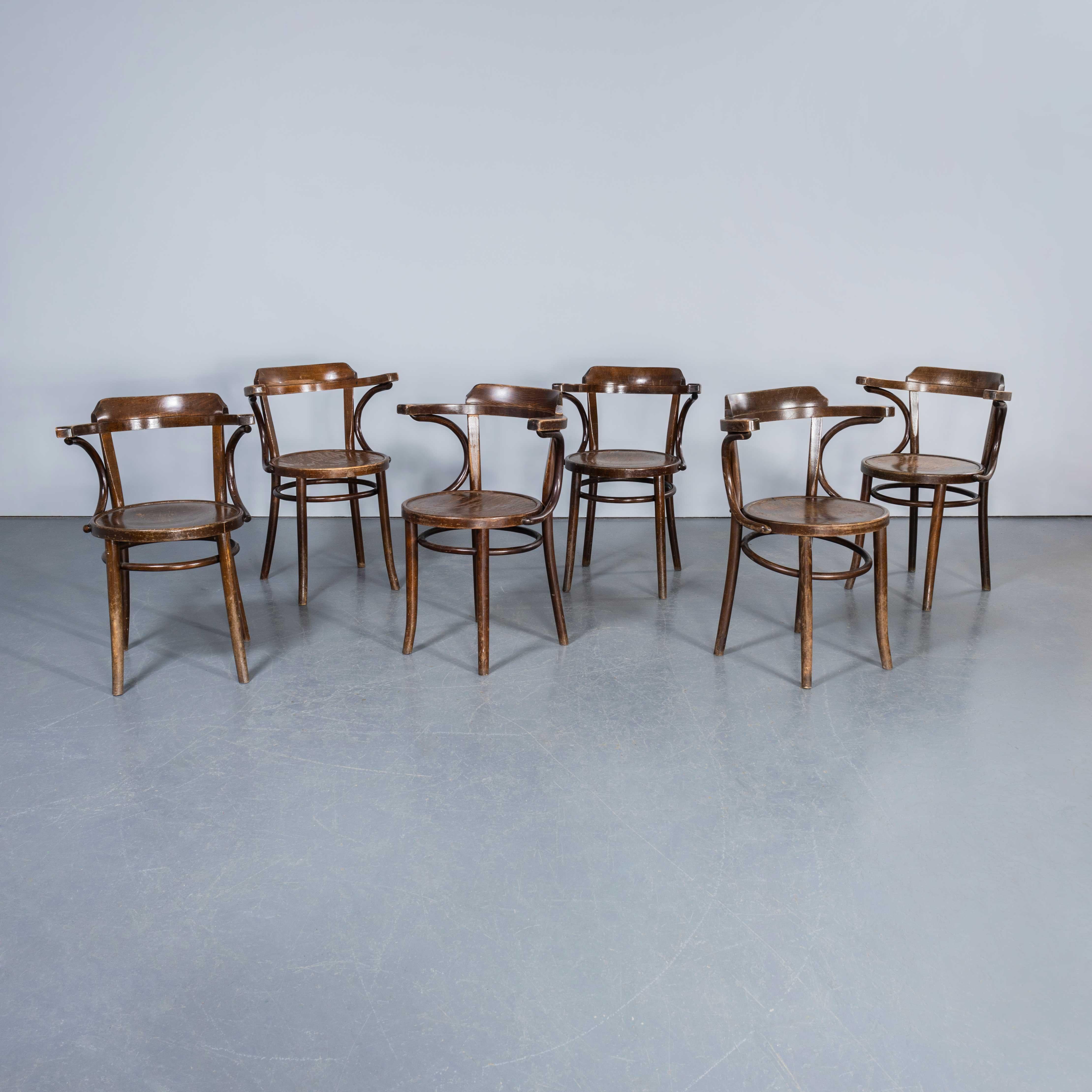 1960's Original Vintage Dining Armchairs - Open Back - Large Quantity Available In Good Condition For Sale In Hook, Hampshire
