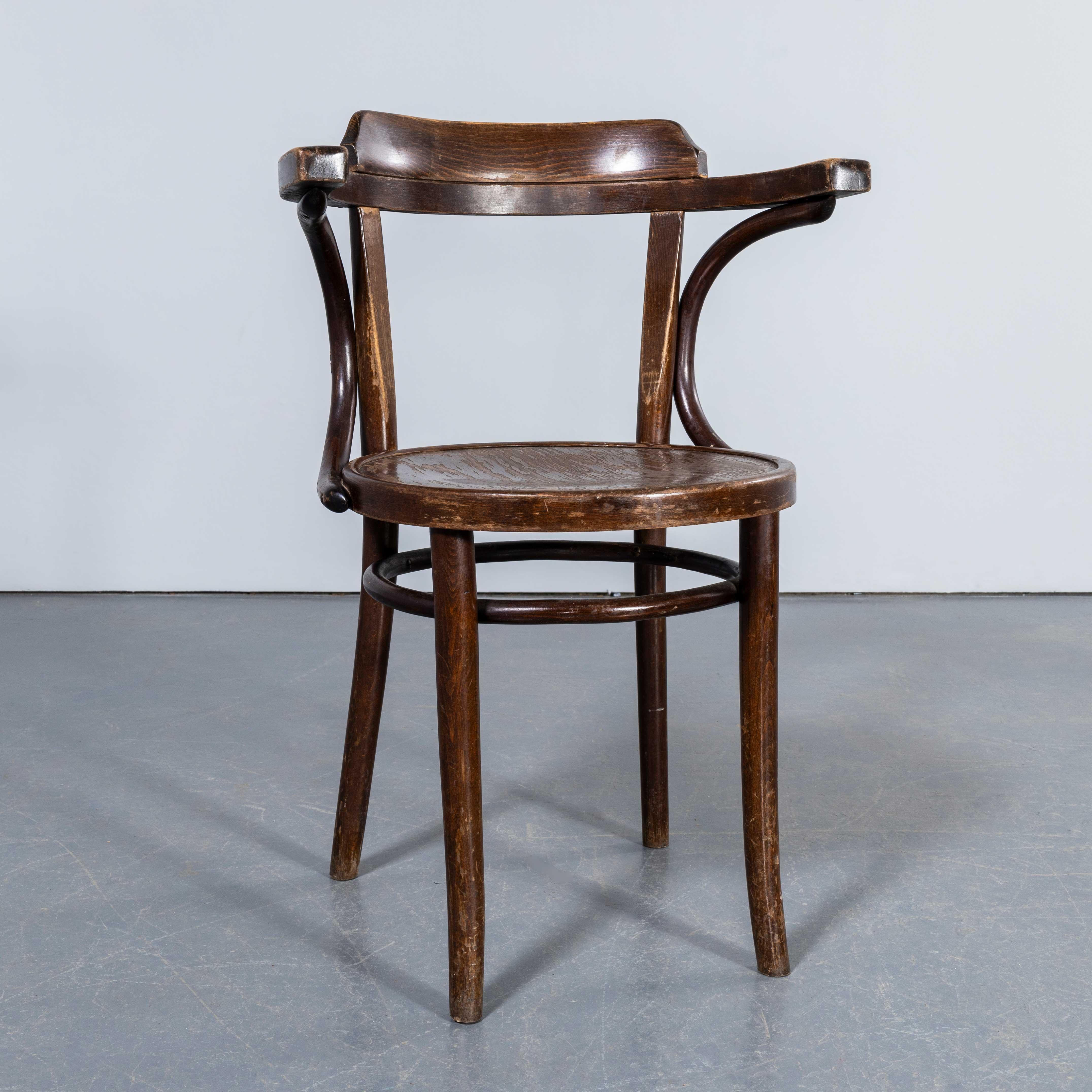 1960's Original Vintage Dining Armchairs - Open Back - Large Quantity Available For Sale 3