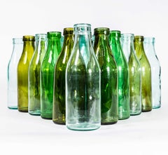 1960's Original Vintage Romanian Milk Bottles - Large Quantity Available