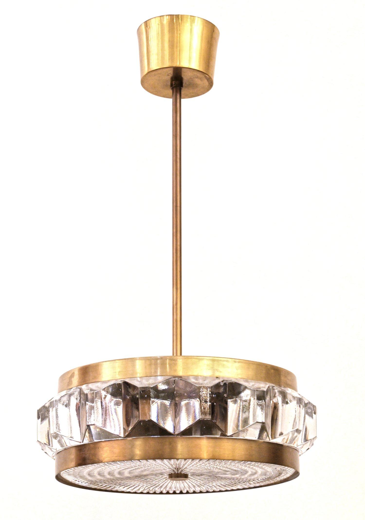 1960s Orrefors Pendant Light In Good Condition For Sale In New York, NY