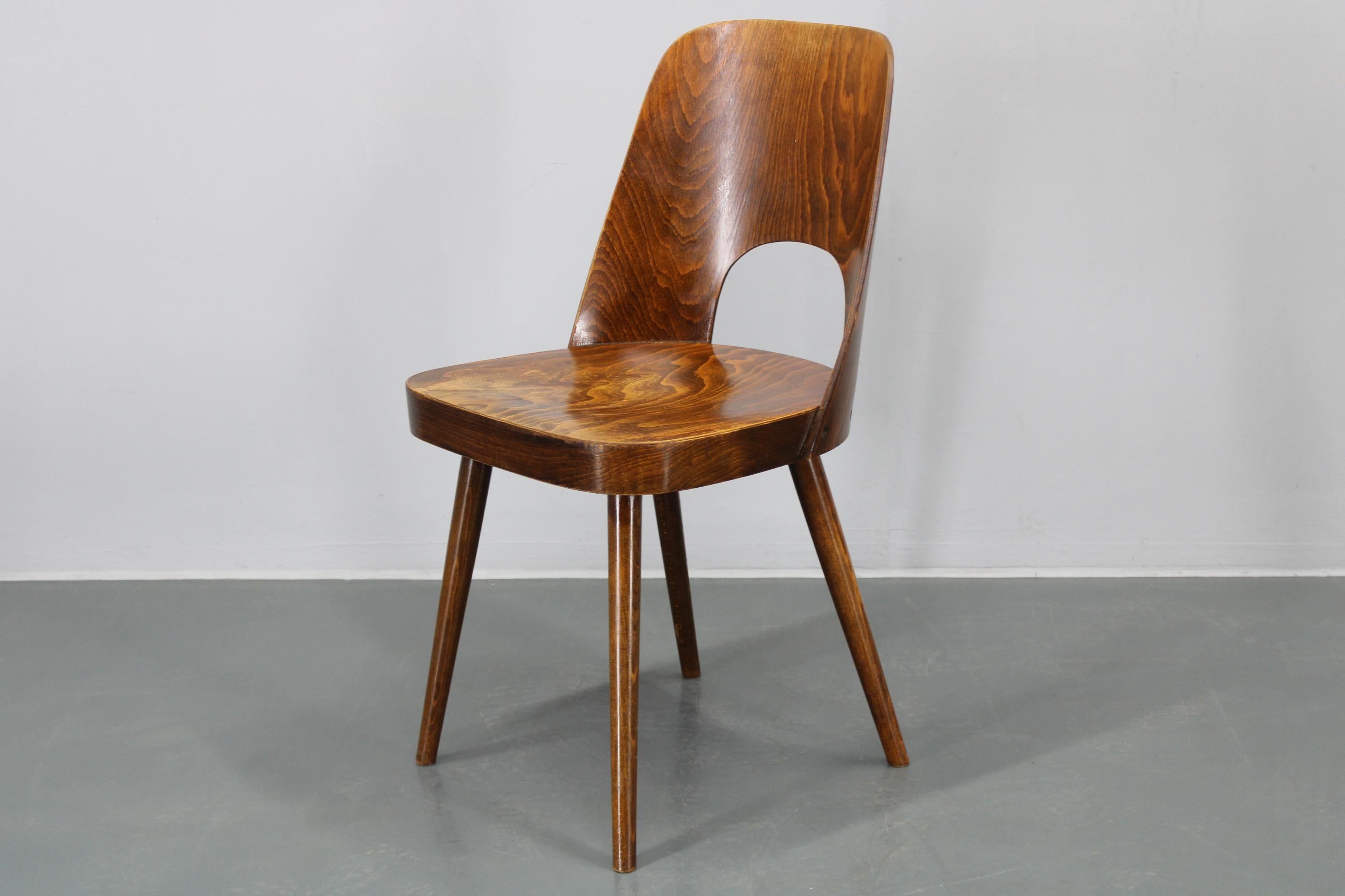 1960s Oswald Haerdtl Chair by TON Czechoslovakia For Sale 4