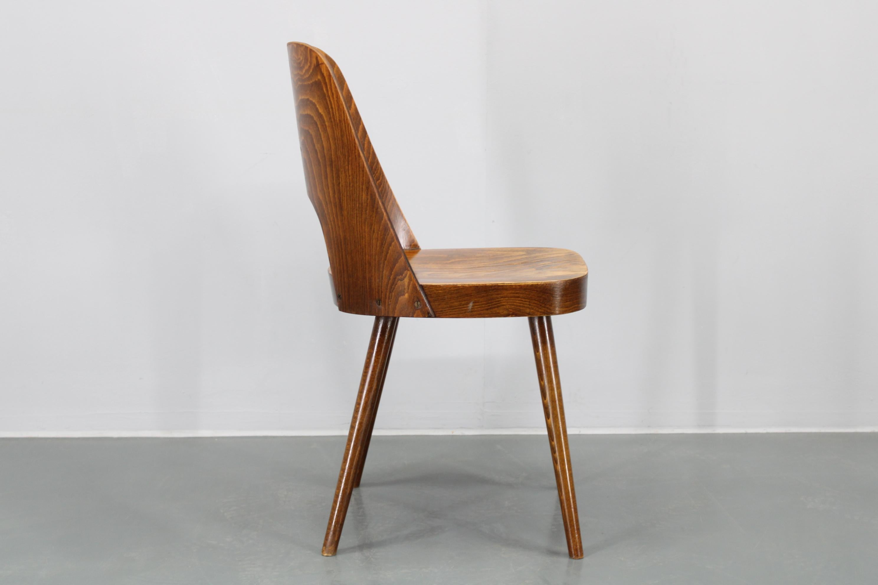 1960s Oswald Haerdtl Chair by TON Czechoslovakia For Sale 8