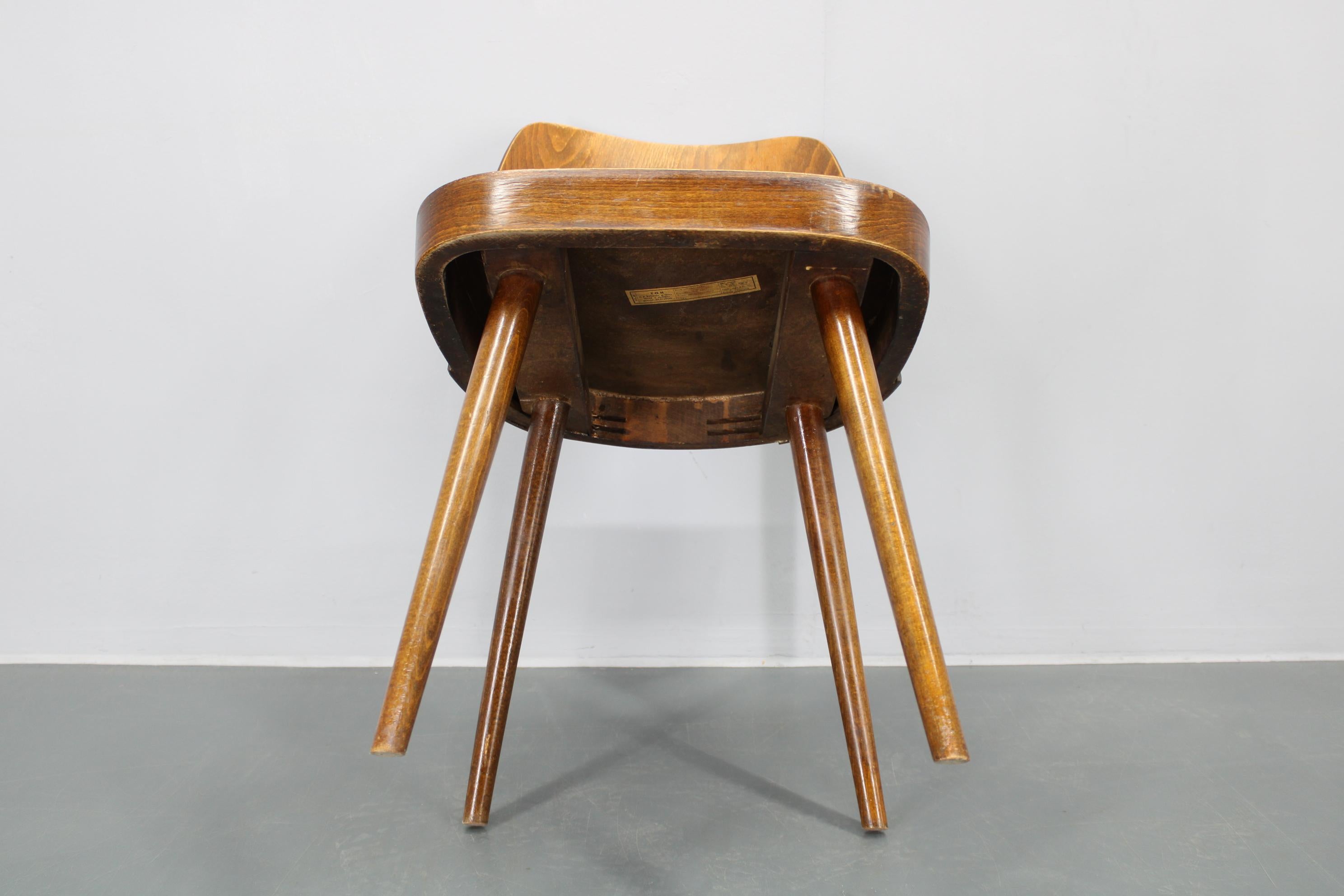 1960s Oswald Haerdtl Chair by TON Czechoslovakia For Sale 9