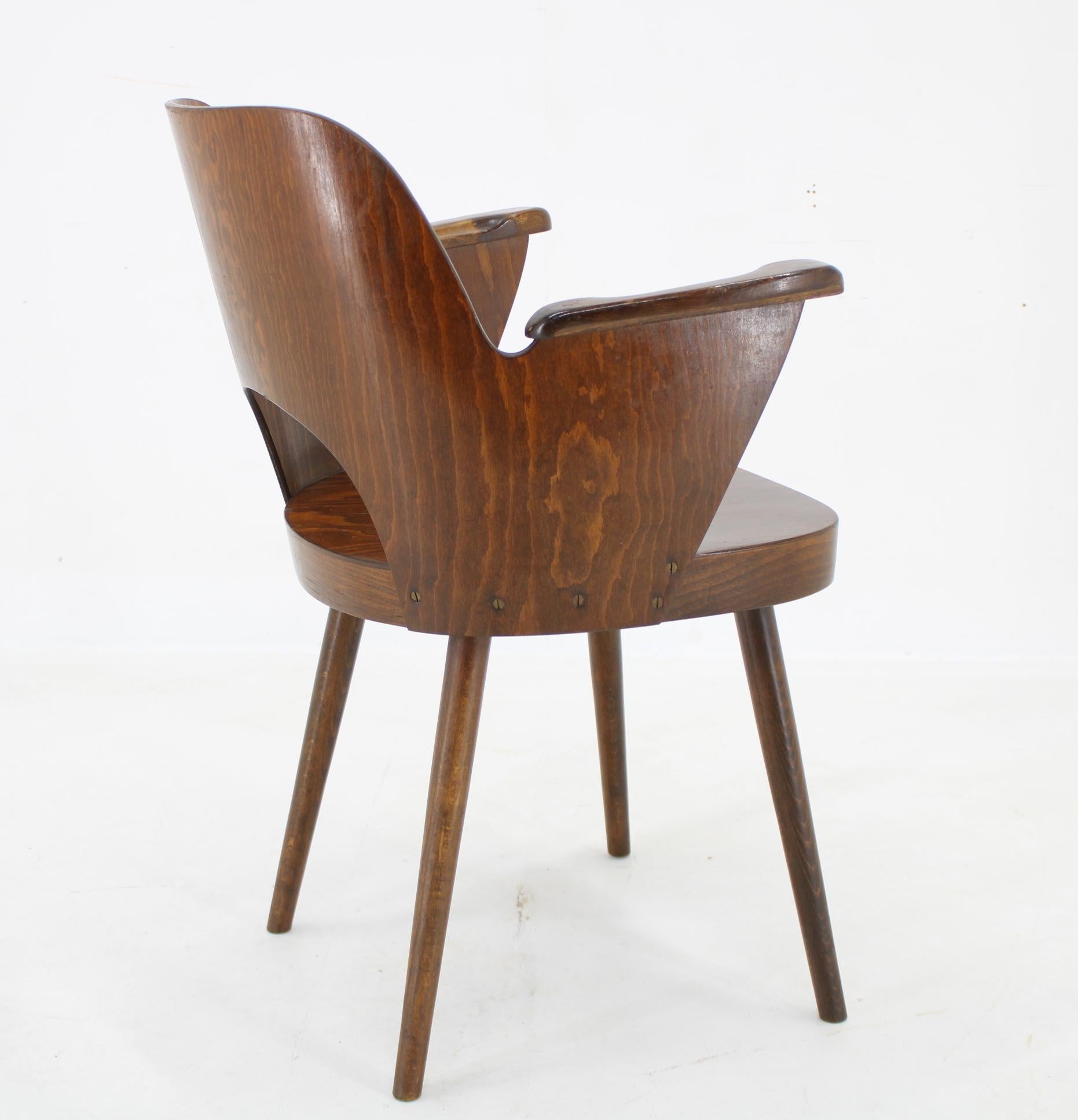 1960s Oswald Haerdtl Chair by TON Czechoslovakia In Good Condition For Sale In Praha, CZ