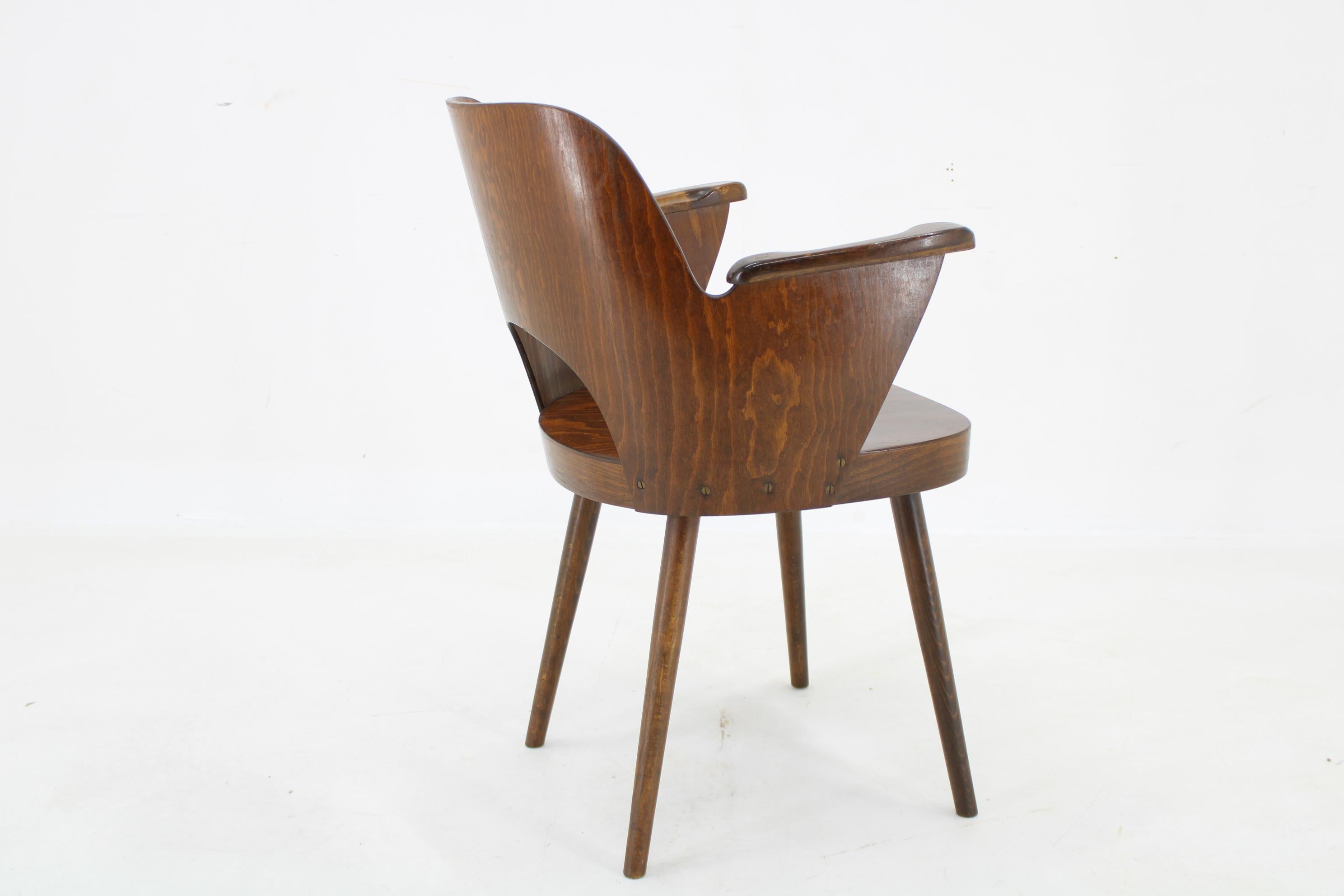 1960s Oswald Haerdtl Chair by TON Czechoslovakia, Up to 12 pieces In Good Condition For Sale In Praha, CZ