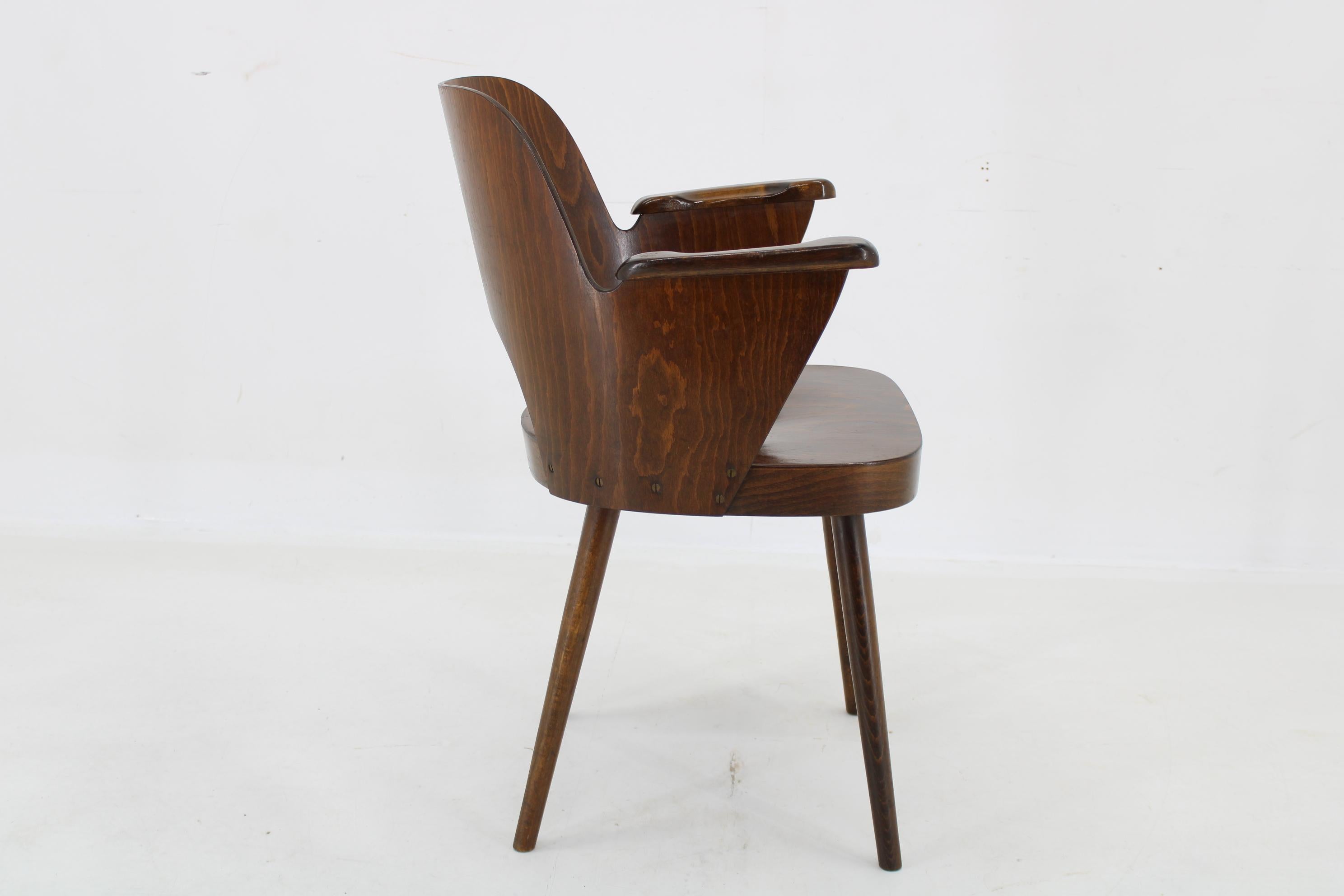 Mid-20th Century 1960s Oswald Haerdtl Chair by TON Czechoslovakia, Up to 12 pieces For Sale