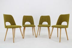 1960s Oswald Haerdtl, Set of 4 Dining Chairs by TON, Czechoslovakia