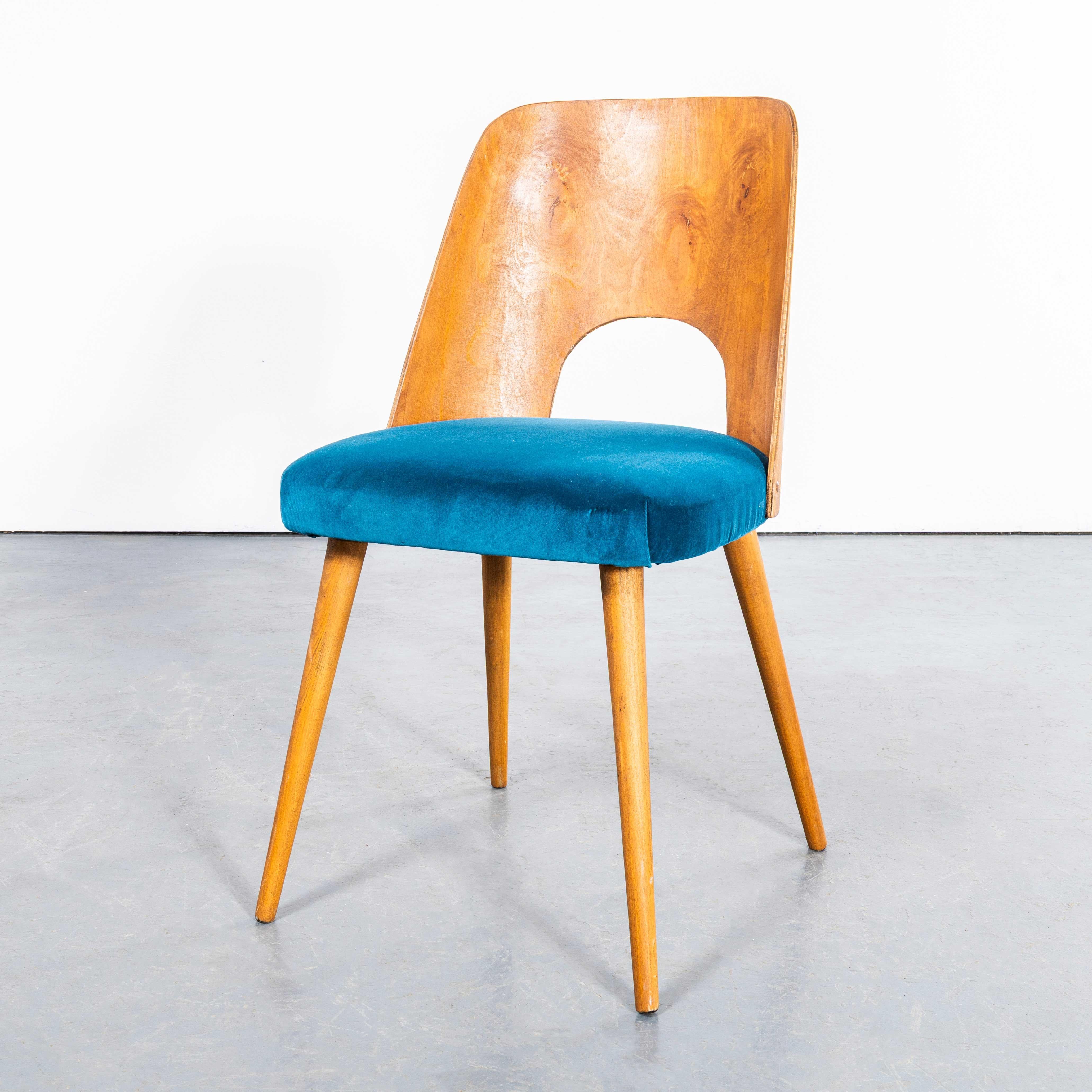 Tchèque Chaises de salle à manger rembourrées Oswald Haerdtl des années 1960 - Lot de six en vente