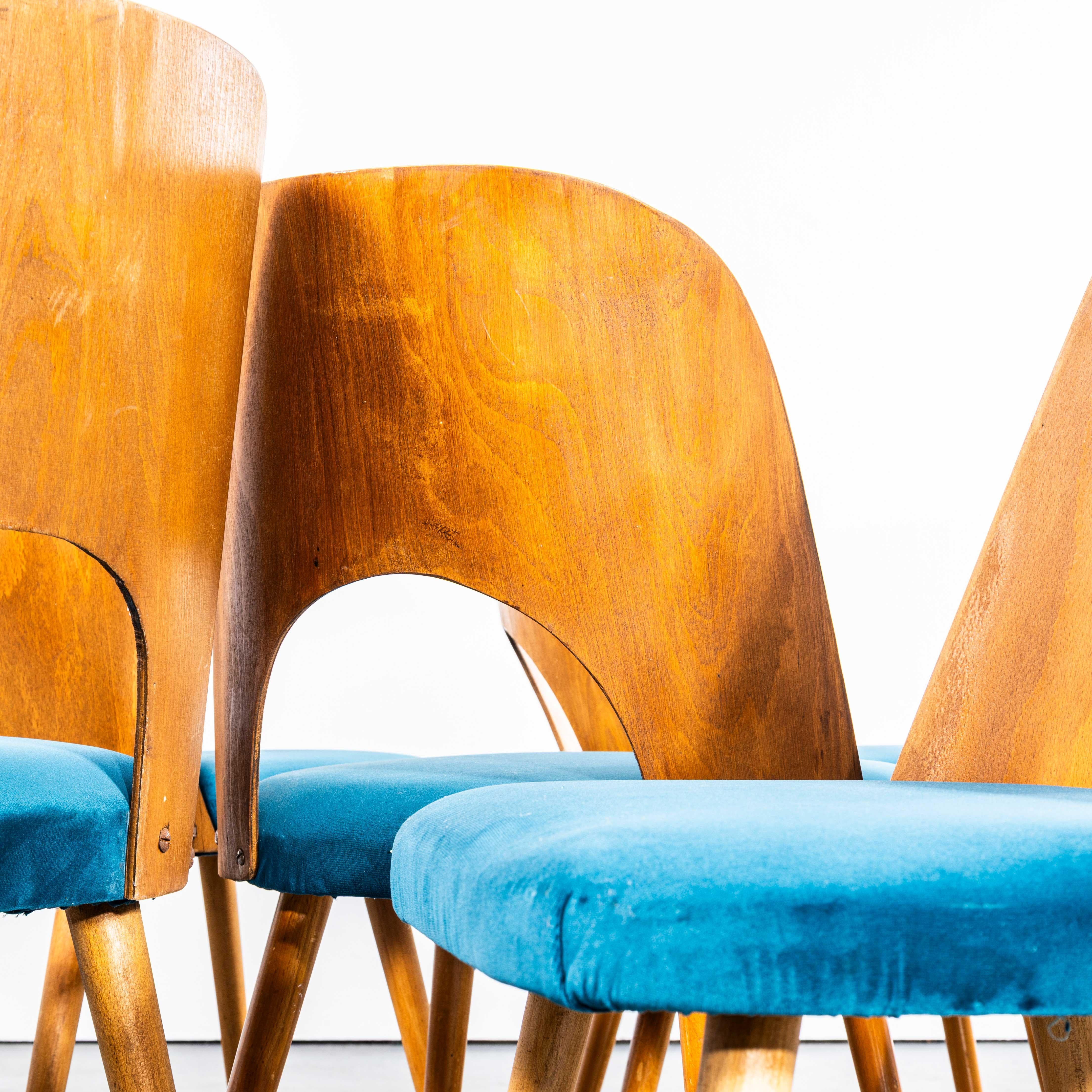Chaises de salle à manger rembourrées Oswald Haerdtl des années 1960 - Lot de six en vente 1