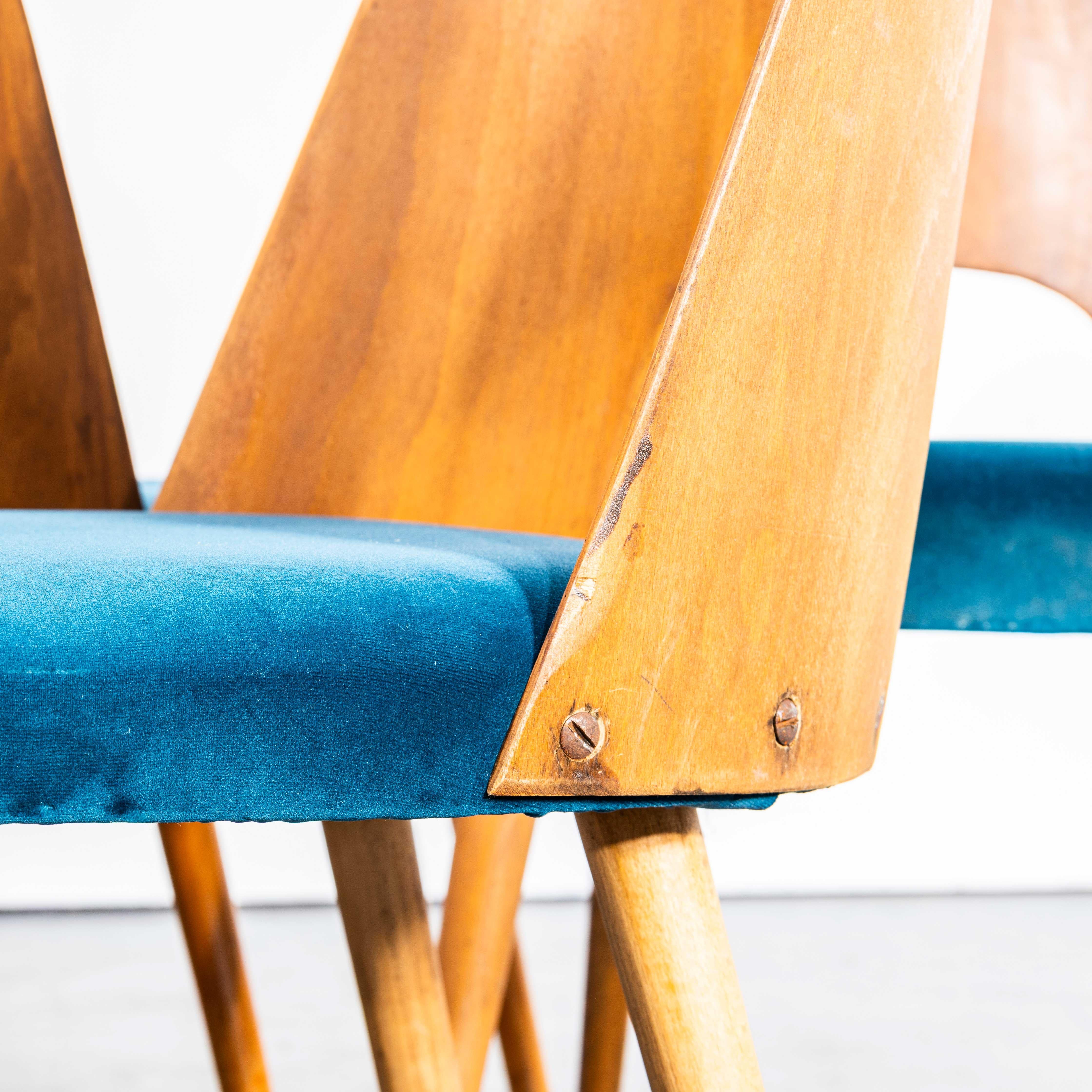 Chaises de salle à manger rembourrées Oswald Haerdtl des années 1960 - Lot de six en vente 3
