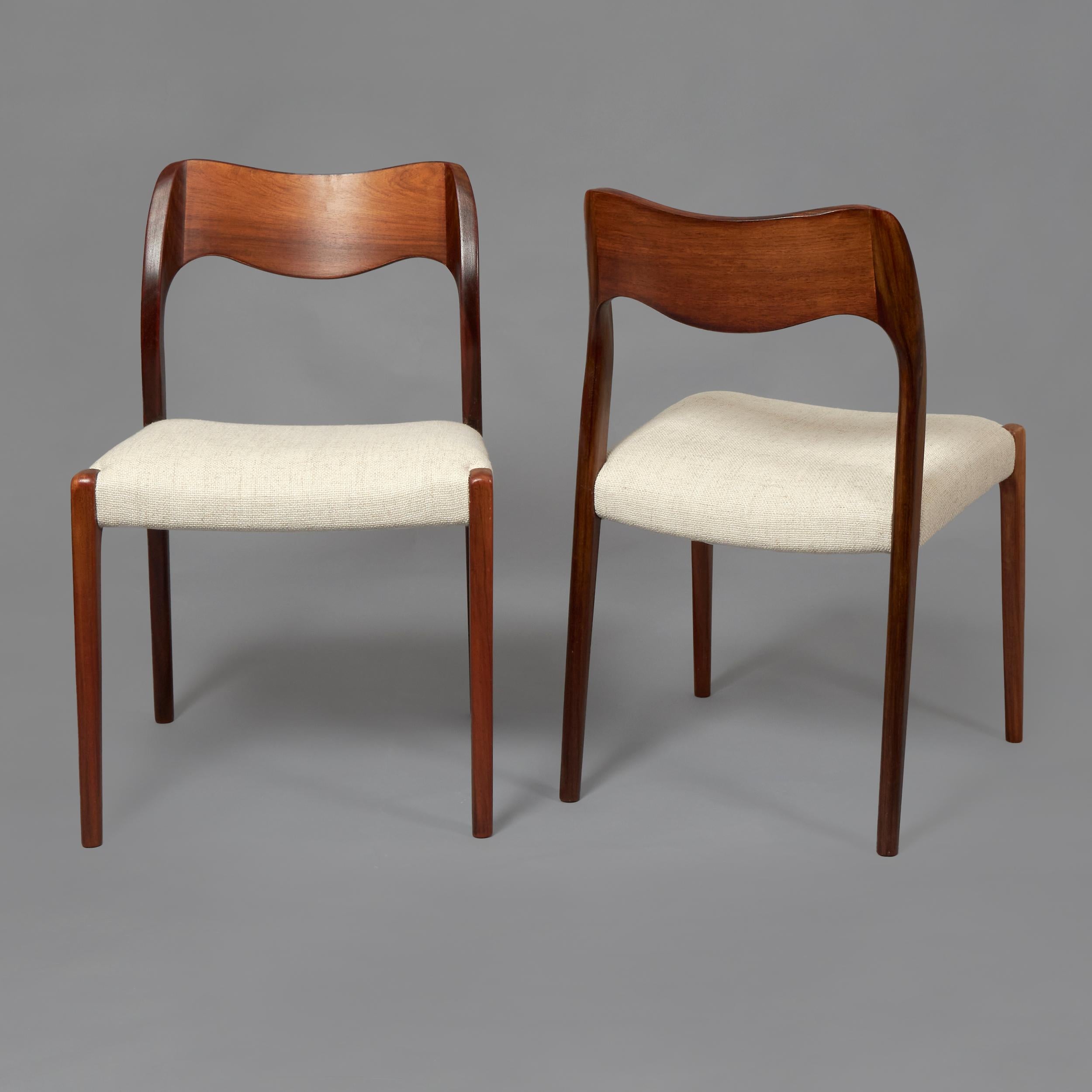 1960s Otto Moller ‘model 71’ Dining Chairs In Excellent Condition In Madrid, ES