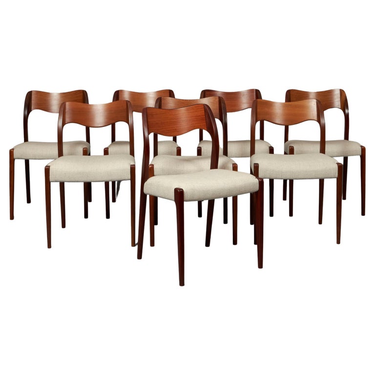 1960s Otto Moller ‘model 71’ Dining Chairs For Sale
