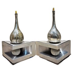 Lámparas de mesa de cristal de mercurio de gran tamaño de los años 60 Luis Barragán Ciudad de México