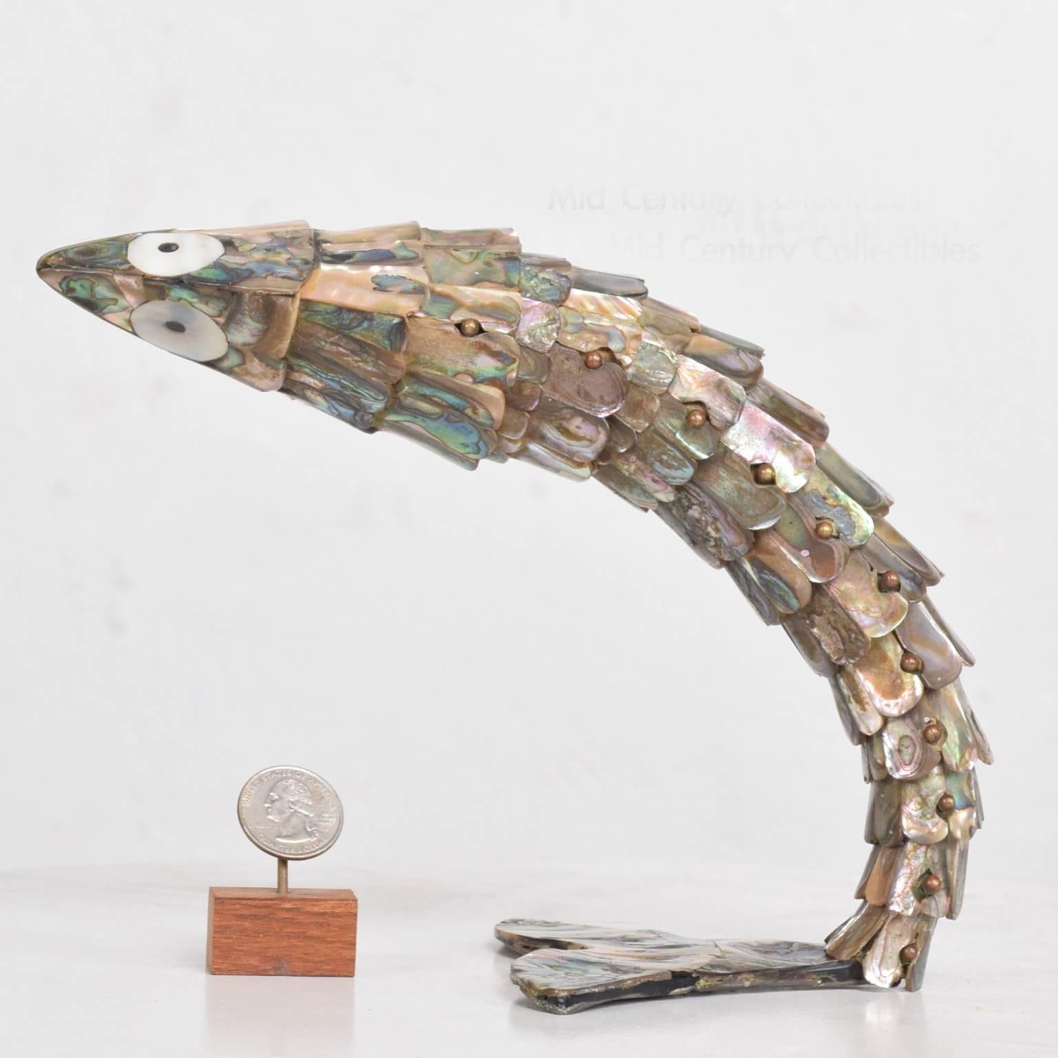 Mid-Century Modern 1960s Oversized Mexican Articulated Fish Bottle Opener