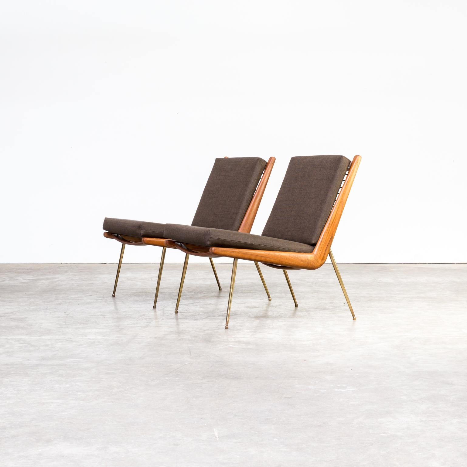 Danish 1960s P. Hvidt and O. Mølgaard-Nielsen ‘Boomerang’ Chair FD 135 for France & Son