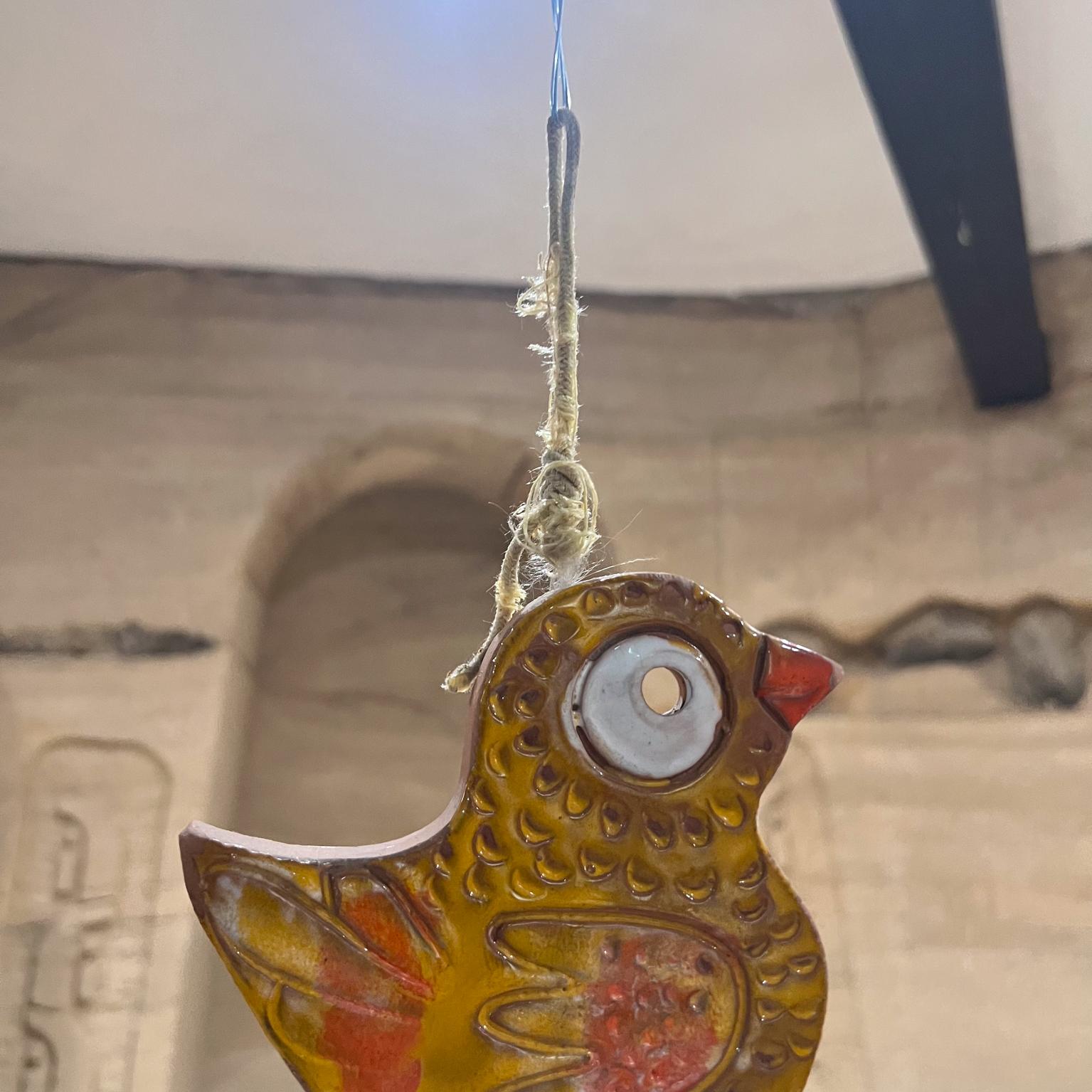 Birdie Wind Chime, Pazifische Steingut-Kunstkeramik, 1960er Jahre (20. Jahrhundert) im Angebot