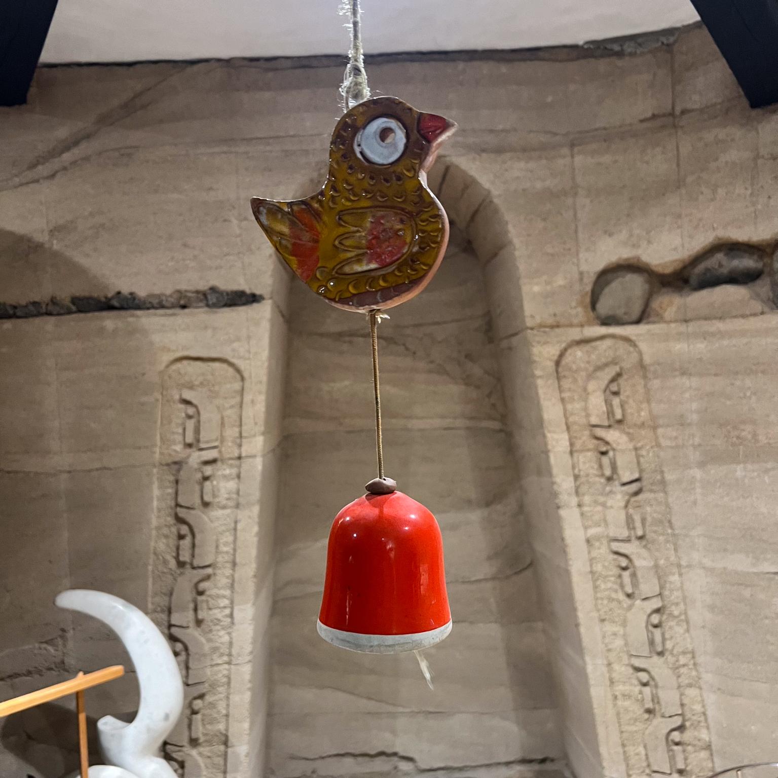 Birdie Wind Chime, Pazifische Steingut-Kunstkeramik, 1960er Jahre (Töpferwaren) im Angebot