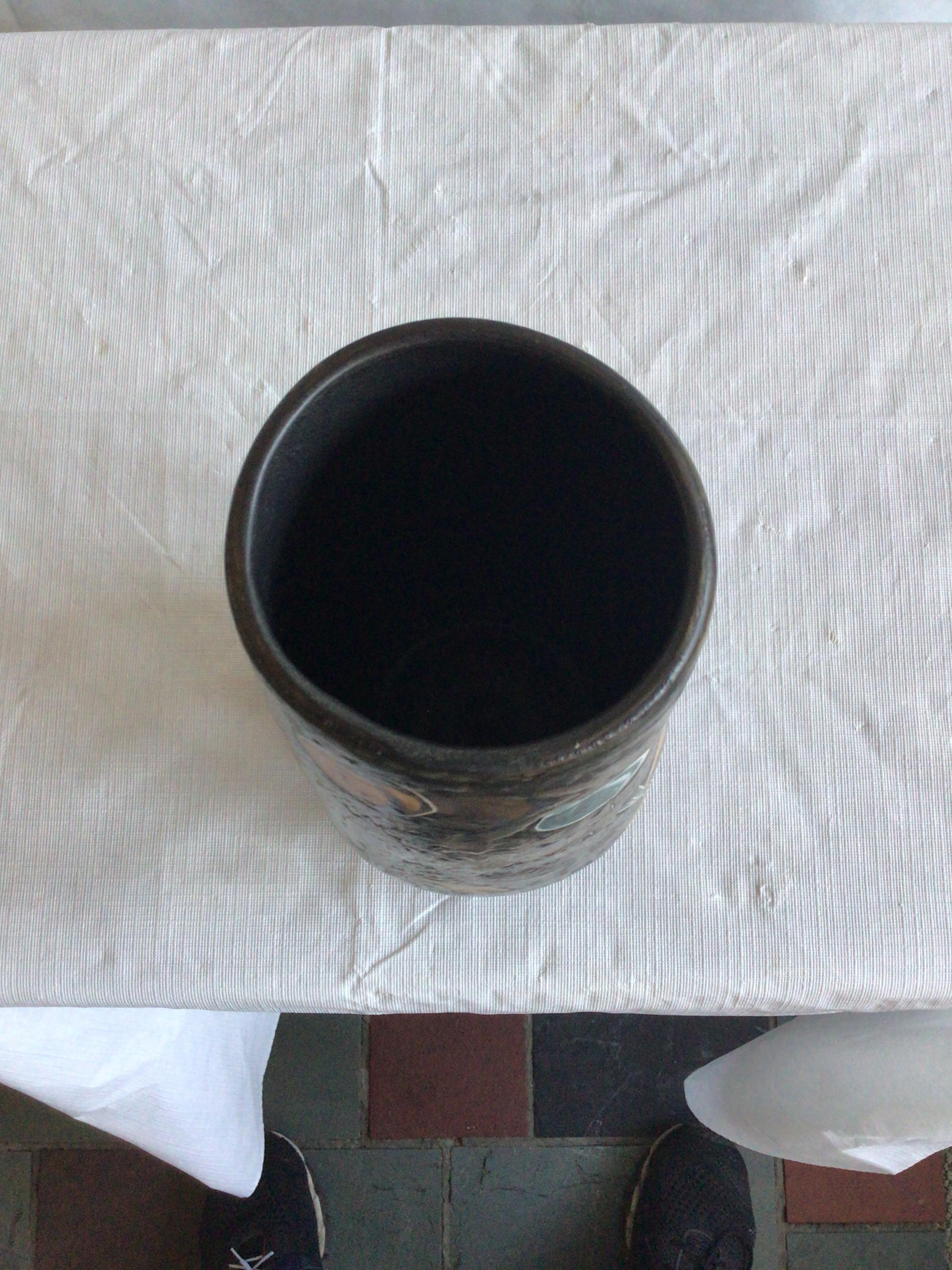 1960s Painted Ceramic Vase Depicting Objects From a Fête For Sale 5