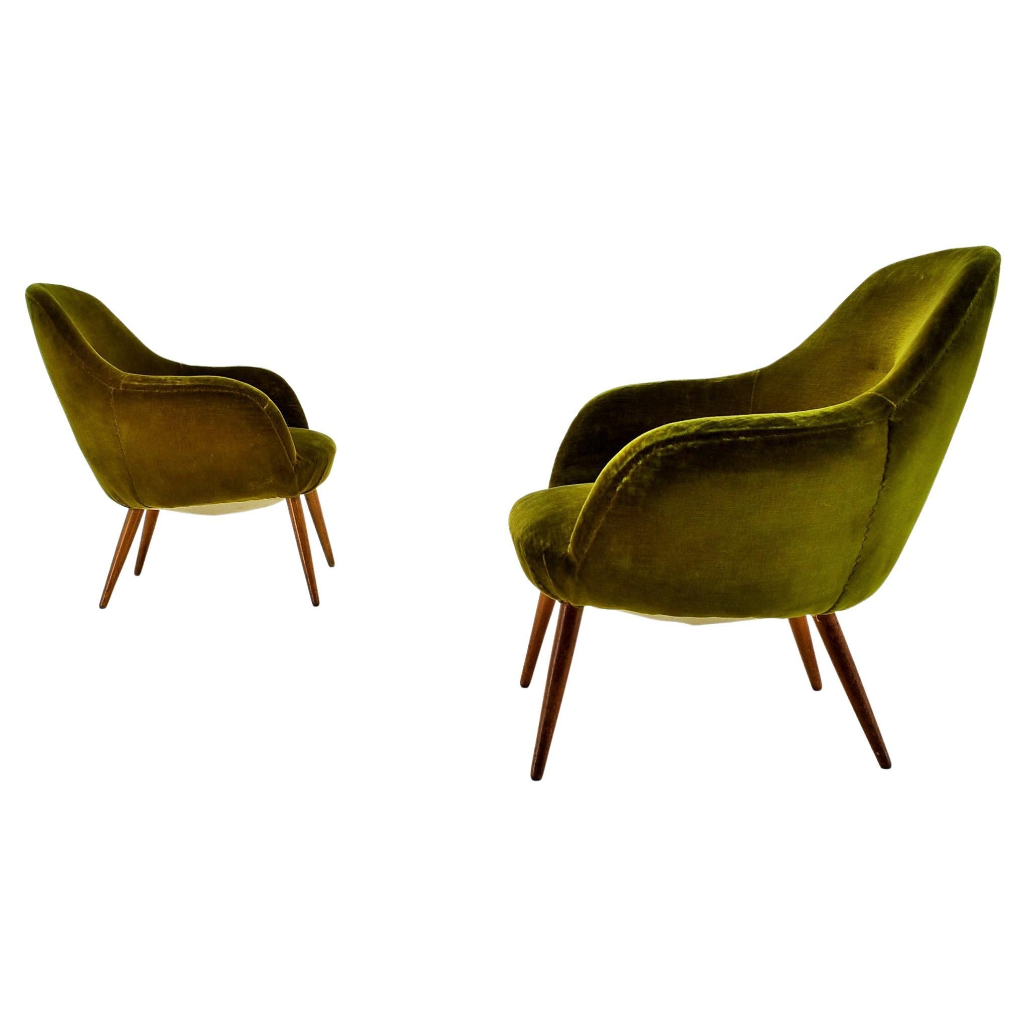 1960s Pair of Armchairs, Italy
